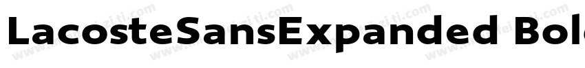 LacosteSansExpanded Bold字体转换